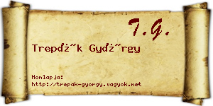 Trepák György névjegykártya